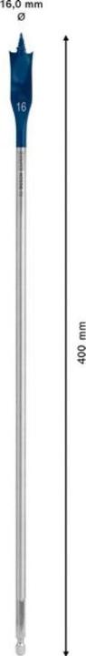 Actual product image Bosch Professional Zubehör EXPERT Self Cut Speed Flat Milling Drill, 16 x 400 mm (16 mm)