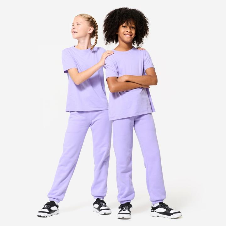 Produktbild Domyos Jogginghose Kinder warm - violett (6, 7, 8)