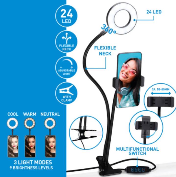 Actual product image Grundig 2-in-1 selfie studio clip
