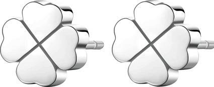 Sagapo S'AgapÃµ - Fine steel four-leaf clover earrings CLICK SCK64