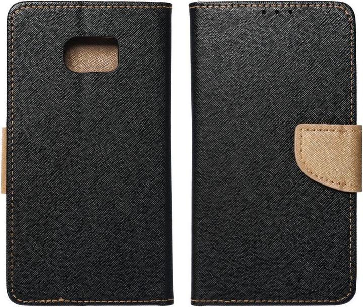 Actual product image OEM Book case FANCY Book case for SAMSUNG A36 black / gold (Samsung Galaxy A36)