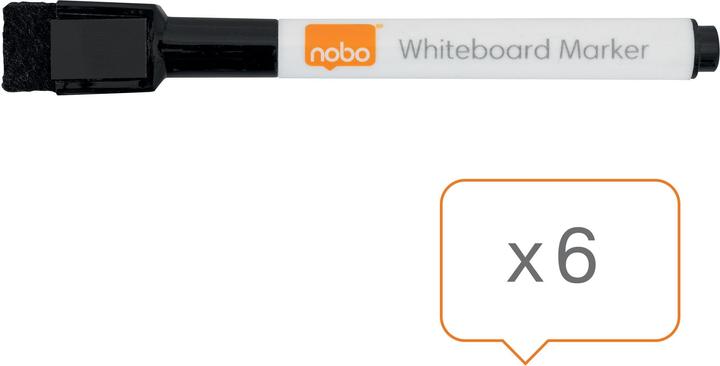 Image du produit Rexel Whiteboard-Marker (Noir, 2 mm, 6 x)