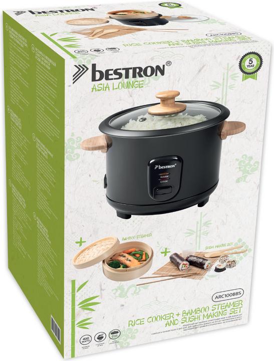 Actual product image Bestron Best Rice Cooker ARC100BBS bk 1L