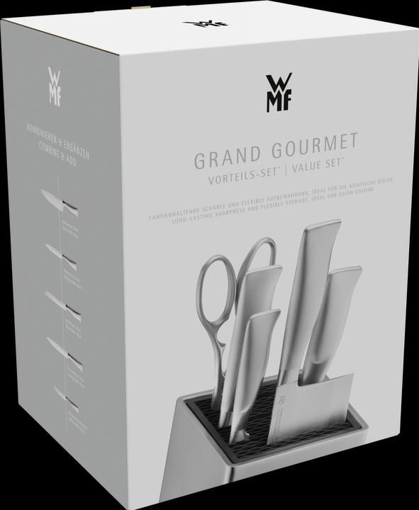 Immagine prodotto WMF Ceppo di coltelli Grand Gourmet Asia con set di coltelli 6 pezzi, Made in Germany