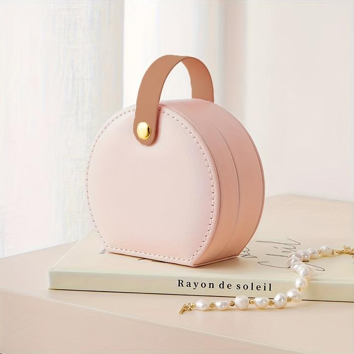 Produktbild Only-Bags.Store Reisefreundlicher, schicker Mini-Schmuck-Organizer aus Kunstleder – tragbare und hübsche