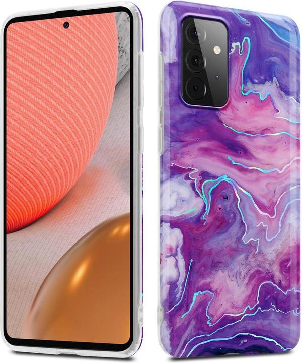 Actual product image Cadorabo IMD TPU Colorful Marble Cover (Samsung Galaxy A72)