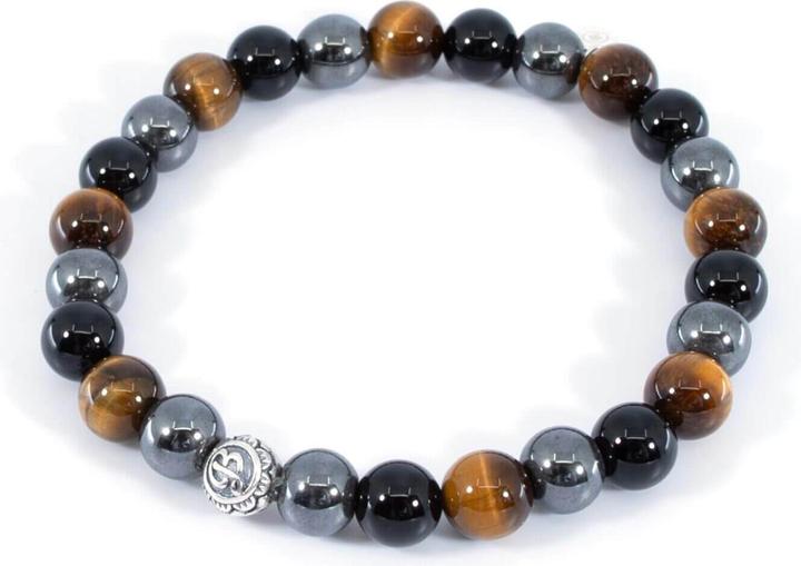 Actual product image Balibay Preko (20.50 cm, Tiger's eye, 925 Sterling silver, Onyx, Hematite, Gemstone)