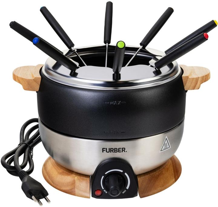 Furber Set à fondue Chalet 11 pièces (Fondue au fromage, Fondue chinoise, Fondue au chocolat)