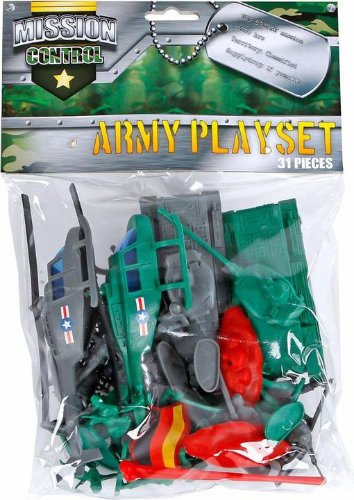Immagine prodotto Set di giochi militari Mission Control con mini soldati, 31 pezzi.