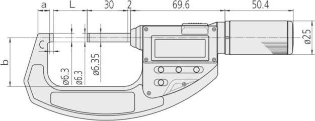Image du produit Mitutoyo Micromètre QUICK 75...105 mm IP65 / 293-669-20 (mm)