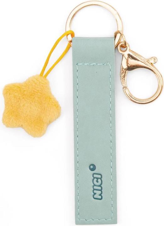 Produktbild Magni NICI Schlüsselanhänger Immer bei dir Kunstlederband mit Stern türkis 10cm