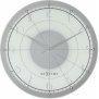 Immagine prodotto Nextime klok 8125 Fancy Round, Ø43 cm, parete, bianco/argento (43 cm)
