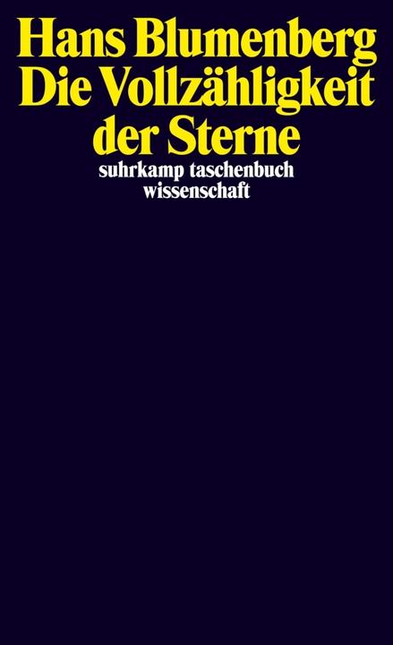 Immagine prodotto Die Vollzähligkeit der Sterne (Tedesco, Hans Blumenberg, 2011)
