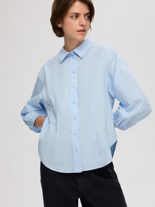 Image du produit Selected Femme Chemise en coton avec manches 3/4 (38)