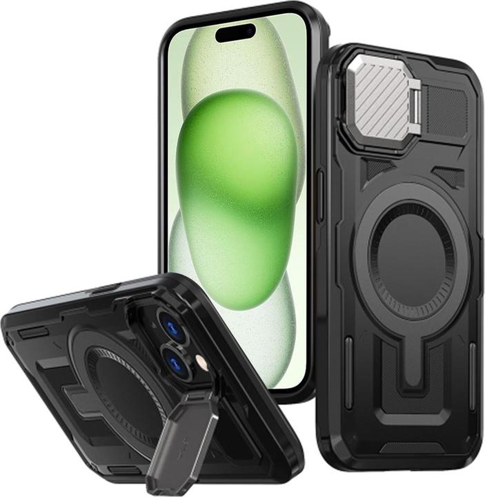 Image du produit Techsuit - CamVault MagSafe - iPhone 14 Plus / iPhone 15 Plus - Black (Apple iPhone 15 Plus, Apple iPhone 14 Plus)