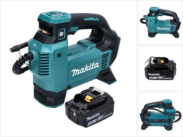 Immagine prodotto Makita DMP 181 M1 Compressore a batteria 18 V 11,1 bar + 1x batteria 4,0 Ah - senza caricatore