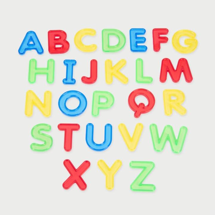 Image du produit TickiT Lot de 26 lettres majuscules colorées en acrylique semi-transparent