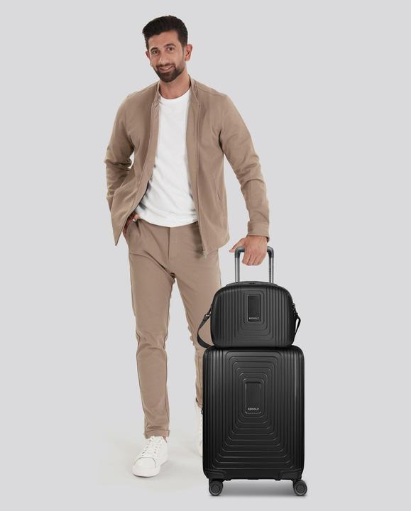 Actual product image Redolz Essentials 14 Bundle cabin trolley with stretch fold & beauty case 2 pcs. (60 l, M (50 - 90l))