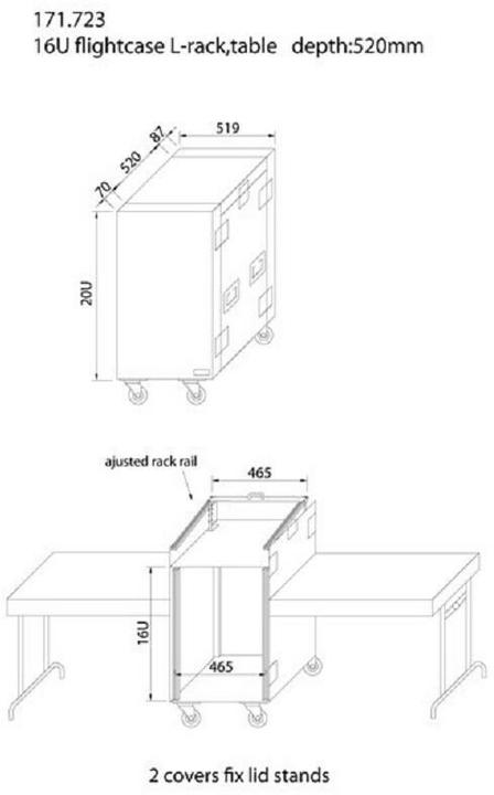 Produktbild Power Dynamics 19-Case PD-F16U10T (19" Case)