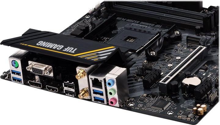 Actual product image ASUS TUF GAMING A520M-PLUS WIFI (AM4, AMD A520, mATX)