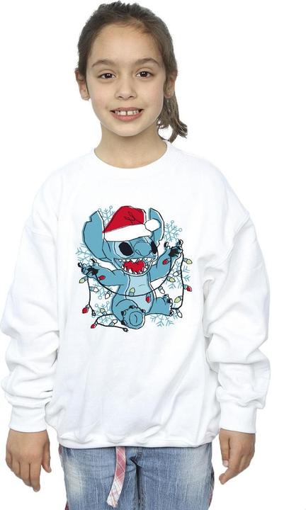 Immagine prodotto Disney Lilo And Stitch Christmas Lights Sketch Felpa Ragazze (116)