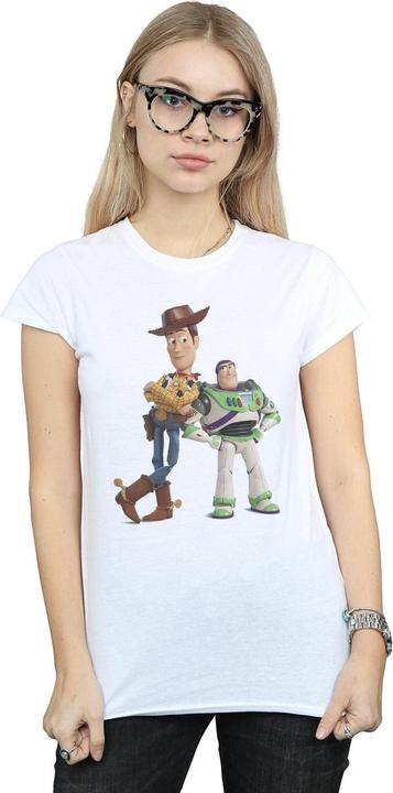 Actual product image Disney Womens/Ladies Toy Story Buzz And Woody Standing Cotton T-Shirt (XL)