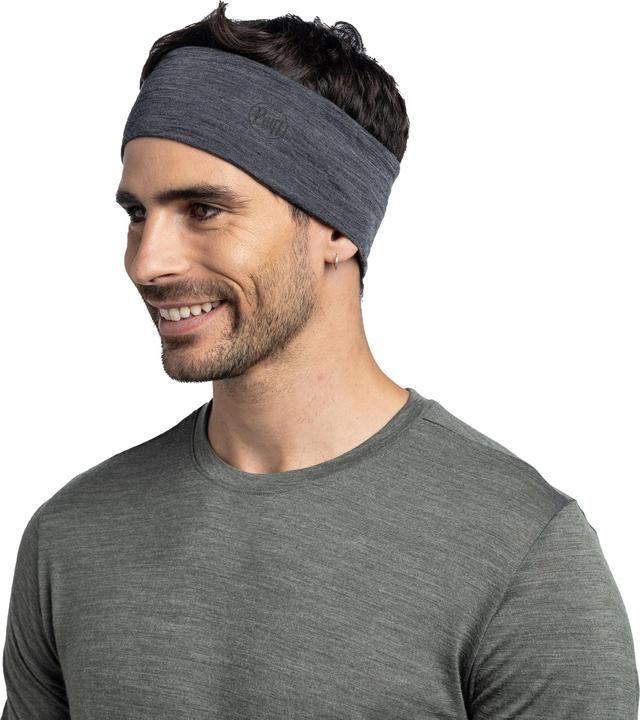 Actual product image Buff Leichtes Stirnband aus Merinowolle in Solid Grey