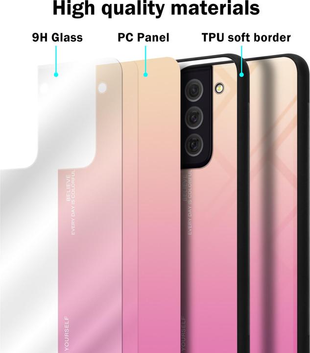 Image du produit Cadorabo TPU 2 couleurs Housse en verre (Samsung Galaxy S22+)