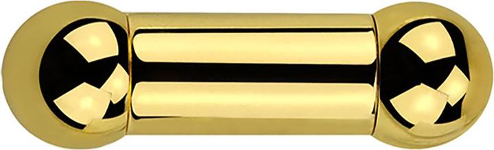Produktbild Star Piercing Barbell Innengewinde vergoldet mit zwei Kugeln (ohne Messing, Chirurgenstahl 316L)