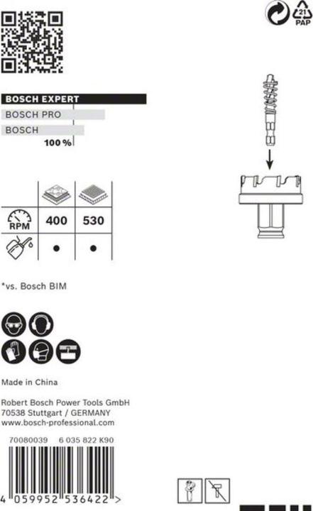 Immagine prodotto Bosch Professional Zubehör Sega a tazza per lamiera EXPERT 30 x 5 mm (30 mm)