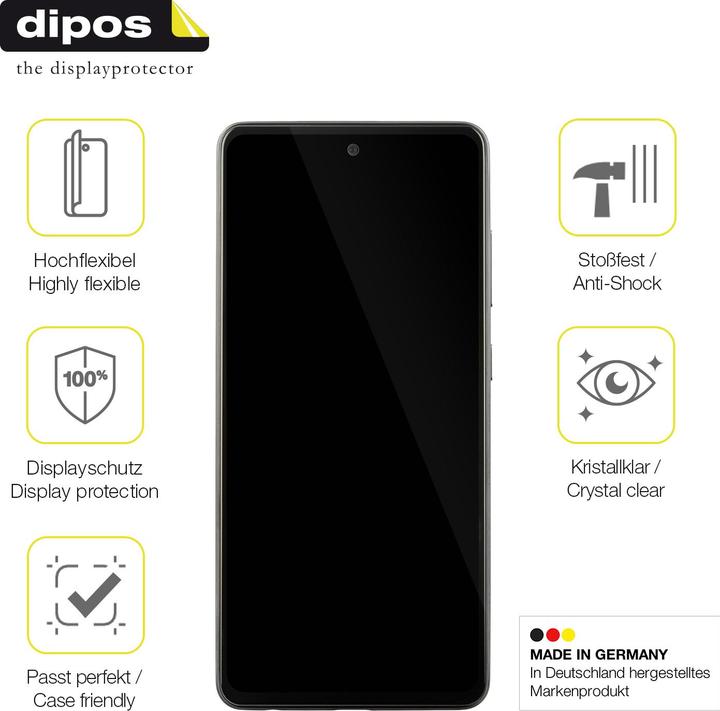 Produktbild Dipos 3D Full Cover Schutzfolie (1 Stück, Samsung Galaxy A52s 5G)