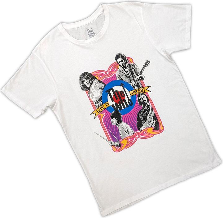 Actual product image The Who Unisex Adult Live In Concert Target Logo T-Shirt (L)