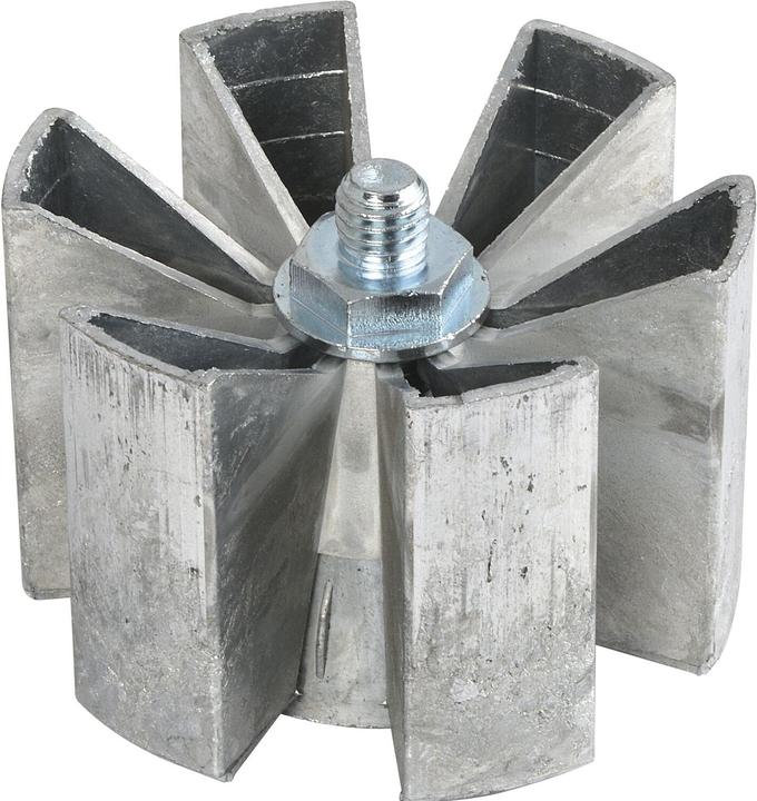 Actual product image Camar Mounting part suitable for table base glass top adapter disc ø 80mm stainless steel