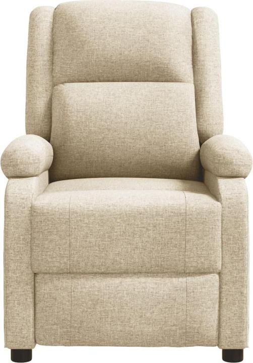 Immagine prodotto VidaXL Poltrona massaggiante Poltrona TV Poltrona relax Poltrona reclinabile Tessuto crema