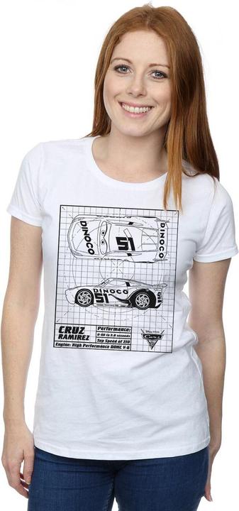 Image du produit Disney - T-shirt CARS CRUZ RAMIREZ BLUEPRINT - Femme (M)