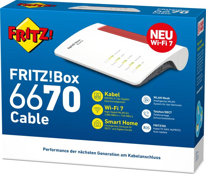 Productafbeelding AVM FRITZ!Box 6670 Kabel