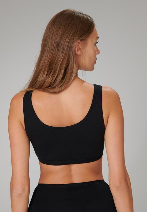 Produktbild Schiesser Damen Bustier ohne Cup Bra BH 95/5 Organic Cotton nachhaltig | 2 Stück (46, 2er Pack)