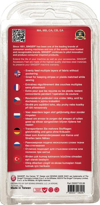 Image du produit Singer Even Feed Foot