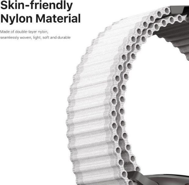 Produktbild Dux Ducis Apple Watch 44/45/46/49mm - Nylon Stoff Ersatzarmband (44 mm, 45 mm, 42 mm, 49 mm, Nylon)