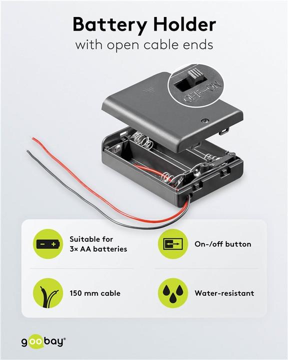 Produktbild Goobay AA Batteriehalter