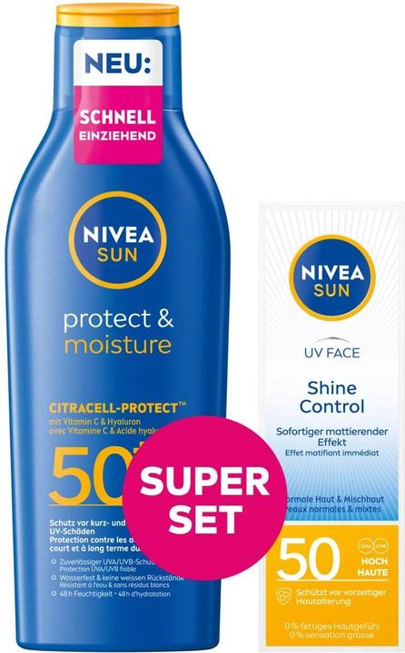 Produktbild NIVEA Protect & Moisture (Sonnenlotion, SPF 50, 250 ml)