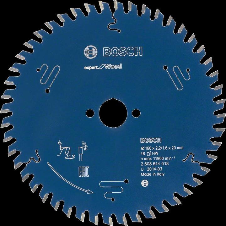 Productafbeelding Bosch Professional Zubehör Cirkelzaagblad EX WO T 254x30-.