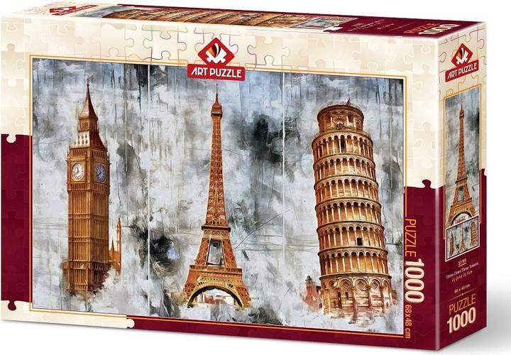 Actual product image Art Puzzle Puzzle 1000 Three Cities - Three Towers (1000 pieces)