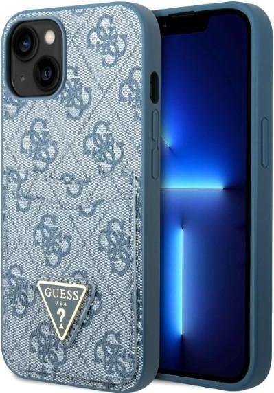 Produktbild Guess GUHCP13SP4TPB iPhone 13 mini 5,4" niebieski/blue hardcase 4G Triangle Logo Cardslot (Apple iPhone 13 mini)