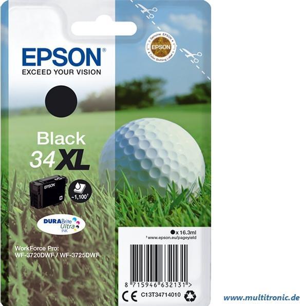 Productafbeelding Epson 34XL DuraBrite Ultra. (BK)