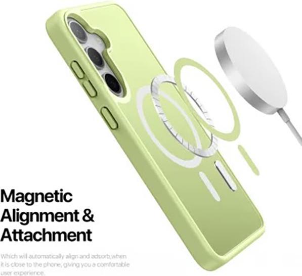 Image du produit Samsung Galaxy S25 Plus - Ducis Yind Series mit Magsafe in Limettengrün (Samsung Galaxy S25+)