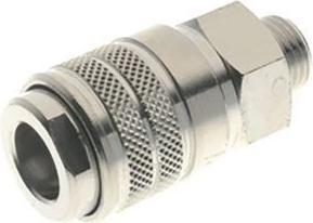 Actual product image Rs Pro Brass Female Quick Air Coupling, G 1/4 Male (Pipe coupling)