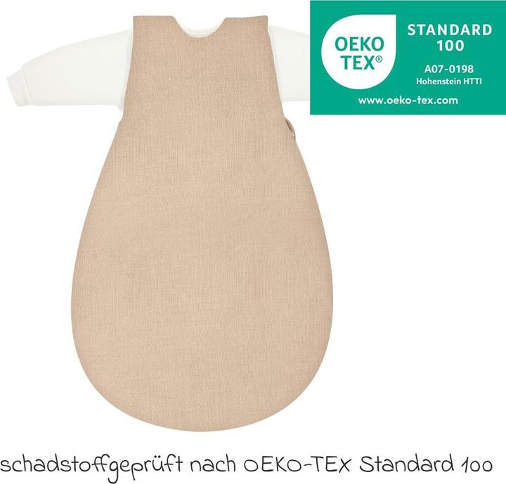 Produktbild Alvi Schlafsäcke Schlafsack Baby-Mäxchen 4 Season Mull - Sand-Beige