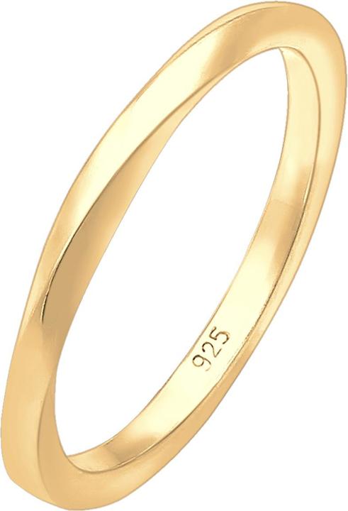Elli Ring Basic Bandring Gedreht Klassisch Trend 925 Silber