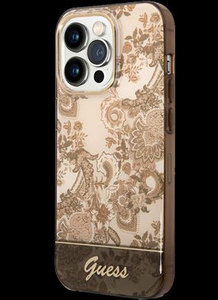Immagine prodotto Guess GUHCP14XHGPLHC Custodia rigida iPhone 14 Pro Max 6,7" ocra Collezione Porcelain (Apple iPhone 14 Pro Max)